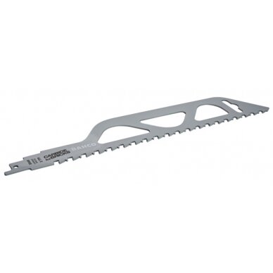 Karbidinė TCT tiesinio pjūklo geležtė 300mm*1,5mm 2TPI lengvajam betonui 1vnt Karbidinė TCT tiesinio pjūklo geležtė 300mm*1,5mm 2TPI lengvajam betonui 1vnt