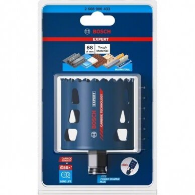 Bosch Karbido pjovimo karūna Tough Material 68mm Bosch Karbido pjovimo karūna Tough Material 68mm