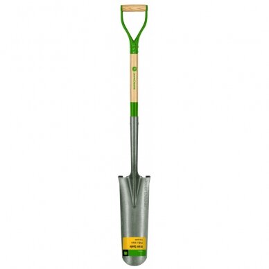 Kastuvas su mediniu 121 cm kotu ir plienine D formos rankena John Deere® Kastuvas su mediniu 121 cm kotu ir plienine D formos rankena John Deere®