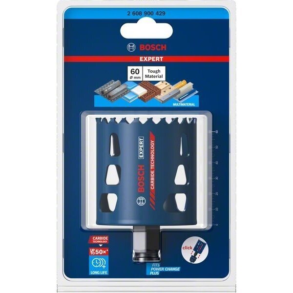 Bosch Karbido pjovimo karūna Tough Material  60mm