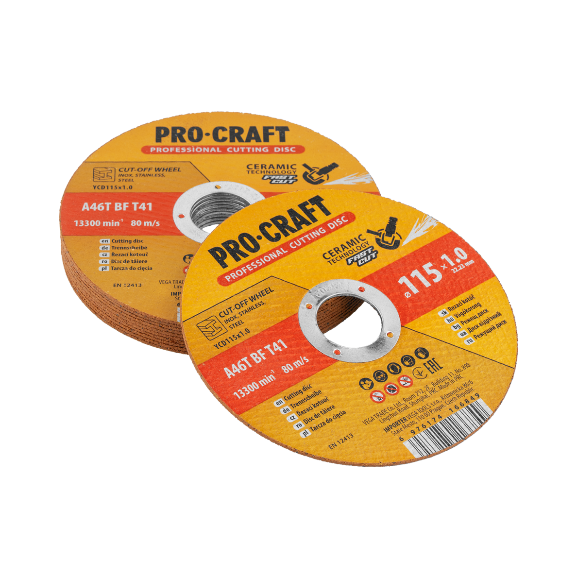 Keraminis pjovimo diskas „ProCraft YCD115x1.0” 3 Keraminis pjovimo diskas „ProCraft YCD115x1.0” 3