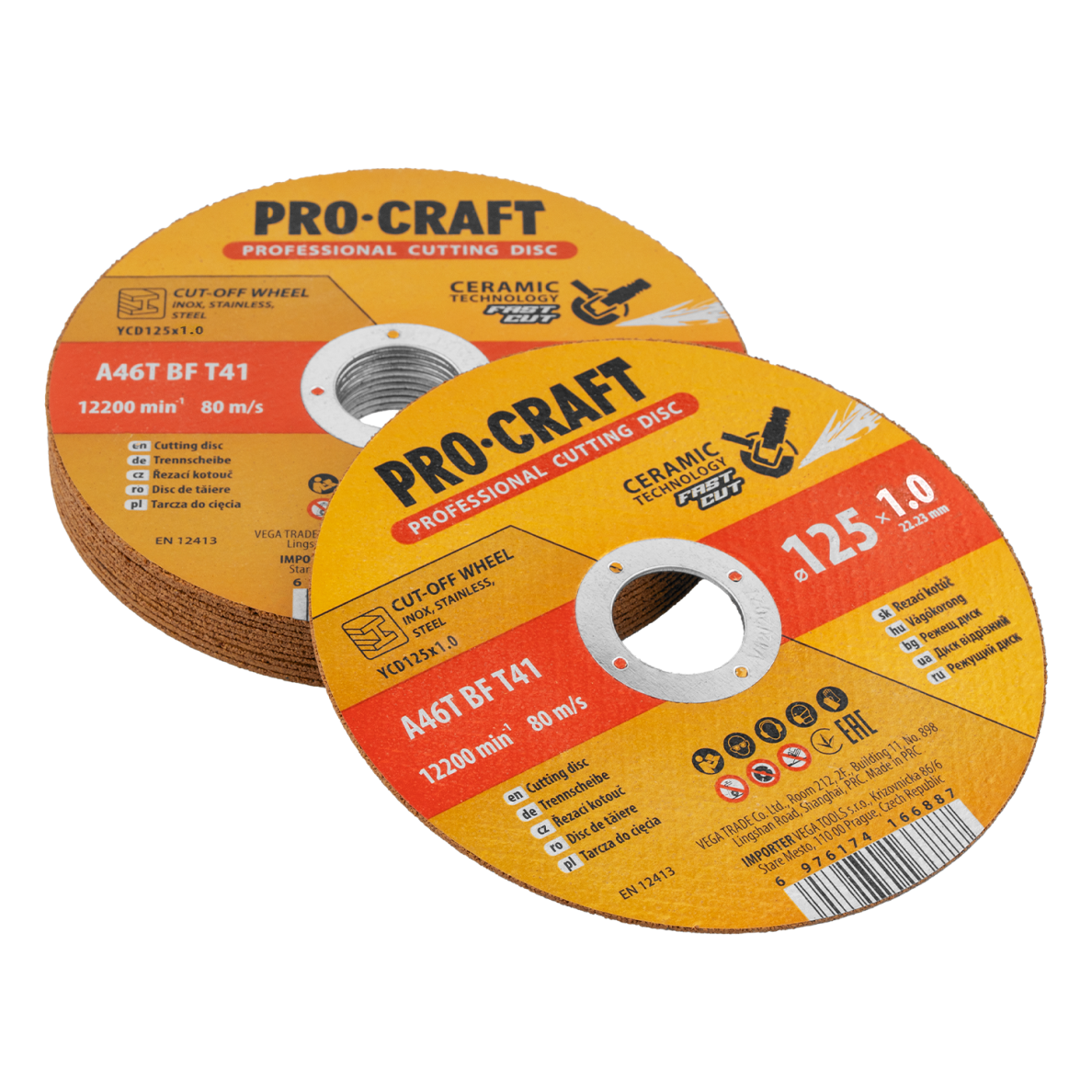 Keraminis pjovimo diskas „ProCraft YCD125x1.0” 3 Keraminis pjovimo diskas „ProCraft YCD125x1.0” 3