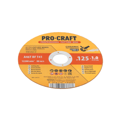 Keraminis pjovimo diskas „ProCraft YCD125x1.0” 2 Keraminis pjovimo diskas „ProCraft YCD125x1.0” 2