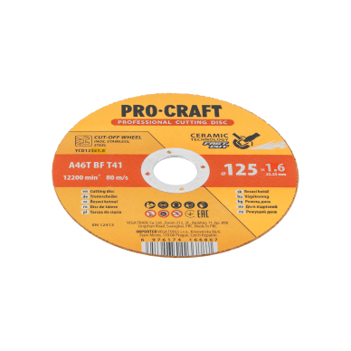 Keraminis pjovimo diskas „ProCraft YCD125x1.6” 2 Keraminis pjovimo diskas „ProCraft YCD125x1.6” 2