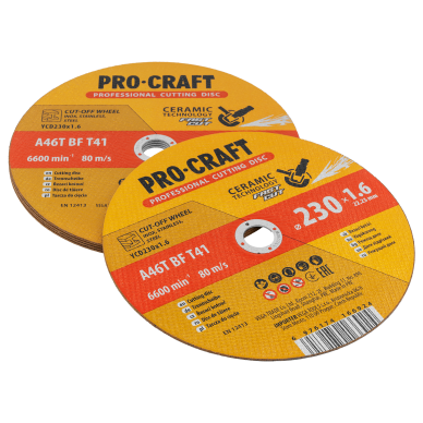 Keraminis pjovimo diskas „ProCraft YCD230x1.6" 3 Keraminis pjovimo diskas „ProCraft YCD230x1.6" 3