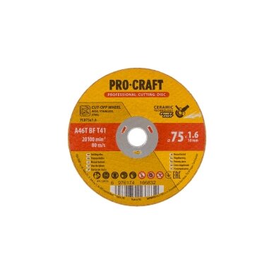 Keraminis pjovimo diskas „ProCraft YCD75x1.6” 1 Keraminis pjovimo diskas „ProCraft YCD75x1.6” 1