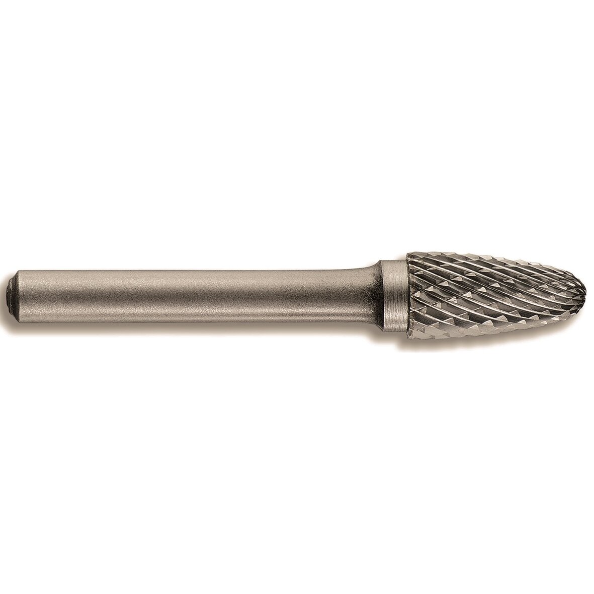 Kietmetalinė freza. Konusinė-užapvalinta forma Ø 6mm, kotelis 6mm (plastikinė dėžutė) Kietmetalinė freza. Konusinė-užapvalinta forma Ø 6mm, kotelis 6mm (plastikinė dėžutė)