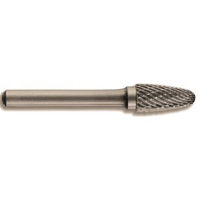 Kietmetalinė freza. Konusinė-užapvalinta forma Ø10mm, kotelis 6mm plastikinė dėžutė) Kietmetalinė freza. Konusinė-užapvalinta forma Ø10mm, kotelis 6mm plastikinė dėžutė)