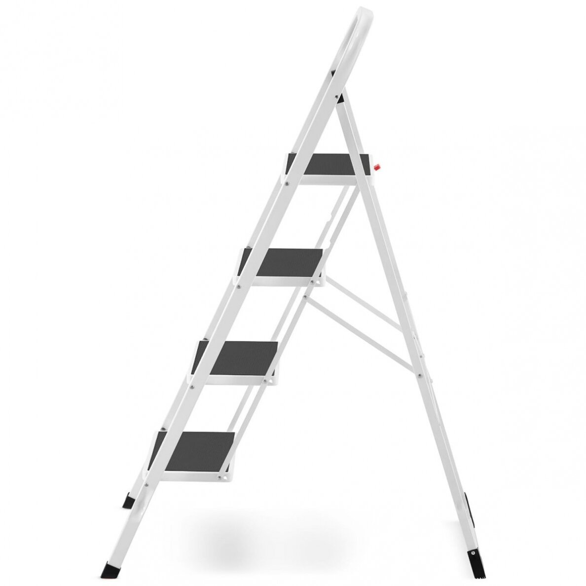 Kopėčios plieninės buitinės Higher | 4 pakopų (baltos) 3