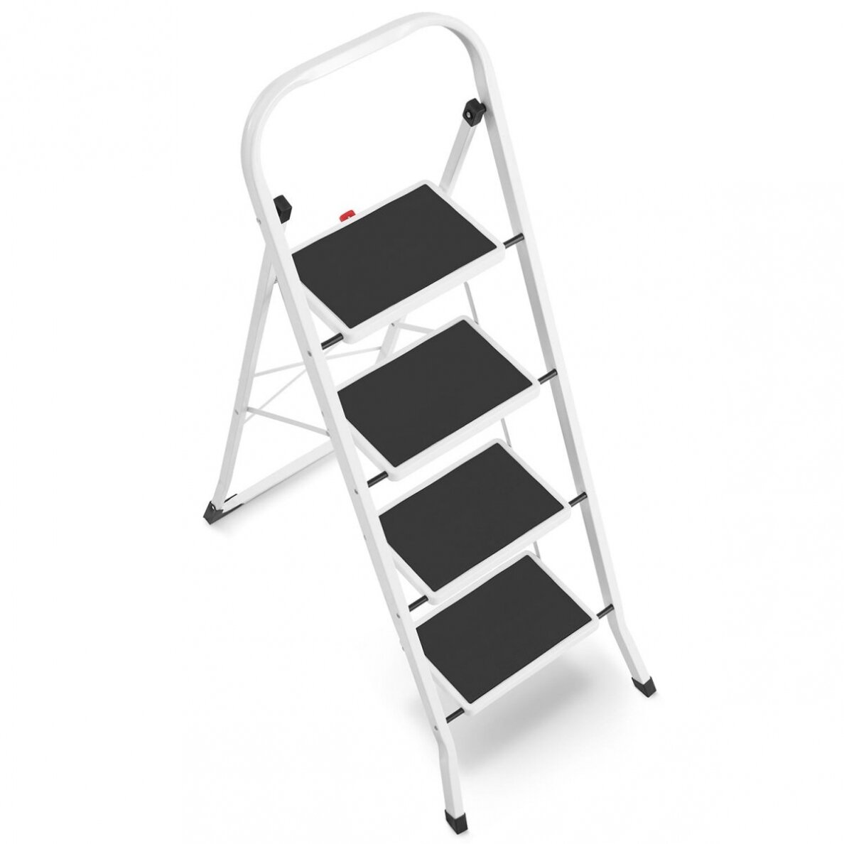 Kopėčios plieninės buitinės Higher | 4 pakopų (baltos) 8 Kopėčios plieninės buitinės Higher | 4 pakopų (baltos) 8