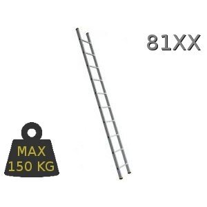 Kopėčios aliuminės, atremiamos FORTE | 1x14 pakopų 411cm (su stabilizatoriumi)