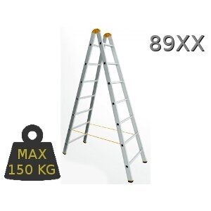 Kopėčios aliuminės, buitinės FORTE | 2x7 pakopų 202cm** Kopėčios aliuminės, buitinės FORTE | 2x7 pakopų 202cm**