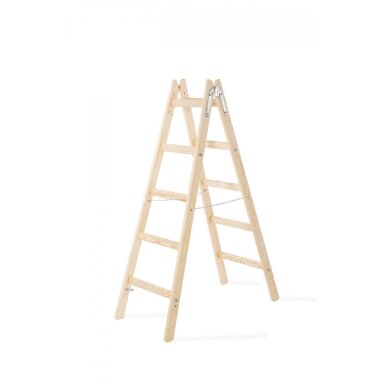 Kopėčios medinės | 2x5, 1.59m Kopėčios medinės | 2x5, 1.59m
