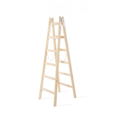Kopėčios medinės | 2x6, 1.84m Kopėčios medinės | 2x6, 1.84m