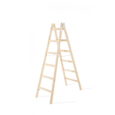 Kopėčios medinės | 2x6, 1.84m Kopėčios medinės | 2x6, 1.84m