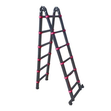 Kopėčios teleskopinės-dvipusės Draumet | 12 pakopų 85-380cm