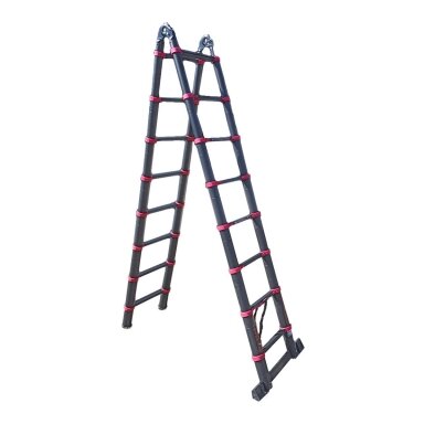 Kopėčios teleskopinės-dvipusės Draumet | 16 pakopų 90-500cm