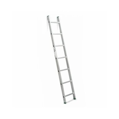 Kopėčios viengubos aliuminės atraminės (serija 61XX) HOBBY | 1×8 pakopų 220 cm Kopėčios viengubos aliuminės atraminės (serija 61XX) HOBBY | 1×8 pakopų 220 cm