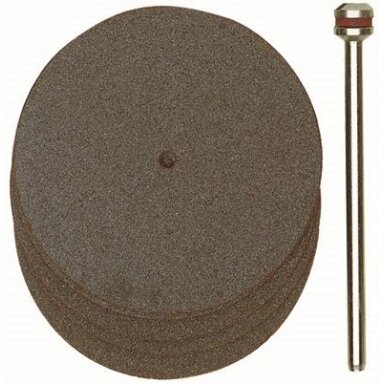 Korundo pjovimo diskai Ø 38 mm, 5 vnt. + laikiklis Korundo pjovimo diskai Ø 38 mm, 5 vnt. + laikiklis