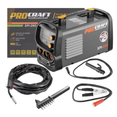 Kombinuotas inverterinis suvirintojas „ProCraft SPI-290”