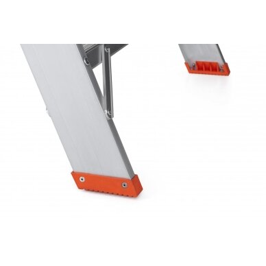 Kopėčios platforminės vienpusės aliuminės su aikštele 560×778 mm (serija 9530X) ALVE PREMIUM | 8 pakopų 164-271 cm 4 Kopėčios platforminės vienpusės aliuminės su aikštele 560×778 mm (serija 9530X) ALVE PREMIUM | 8 pakopų 164-271 cm 4