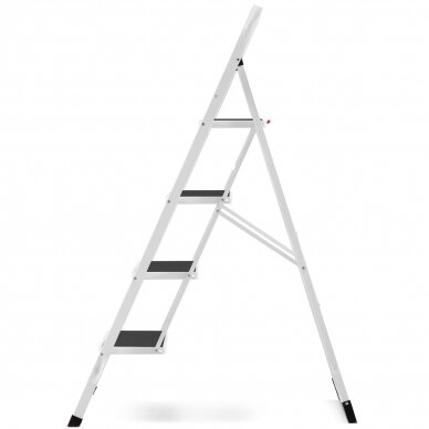 Kopėčios plieninės buitinės Higher | 4 pakopų (baltos) 4