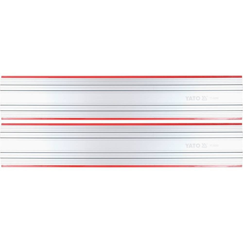 Kreipiančioji liniuotė, universali, pjovimui 1350mm, su spaustukais Yato 3 Kreipiančioji liniuotė, universali, pjovimui 1350mm, su spaustukais Yato 3