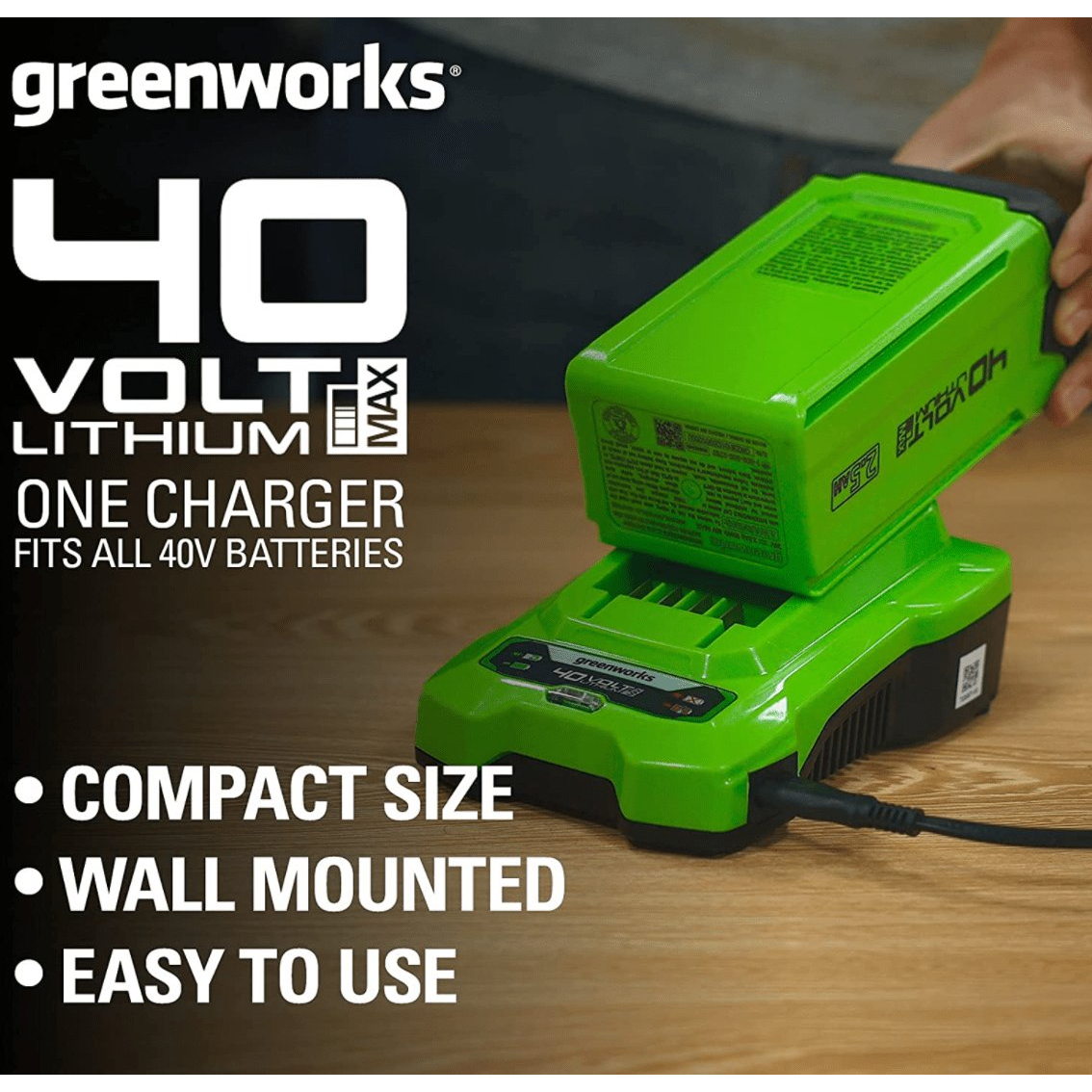 Greenworks G40C KROVIKLIS 40V 3 Greenworks G40C KROVIKLIS 40V 3