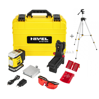Kryžminis lazeris Nivel System CL1R komplektas su stovu SJJ-M1 EX Kryžminis lazeris Nivel System CL1R komplektas su stovu SJJ-M1 EX