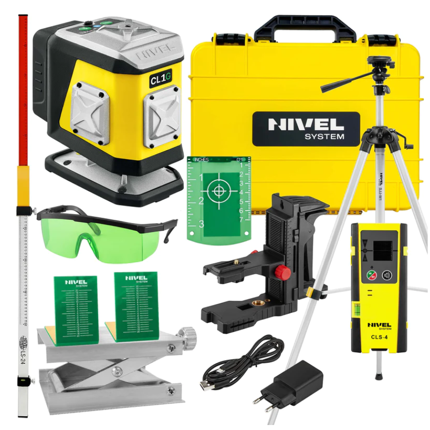 Kryžminis lazeris Nivel System CL1G (komplektas su SJJ-M1 + EX+CLS-4 + LS-24) Kryžminis lazeris Nivel System CL1G (komplektas su SJJ-M1 + EX+CLS-4 + LS-24)