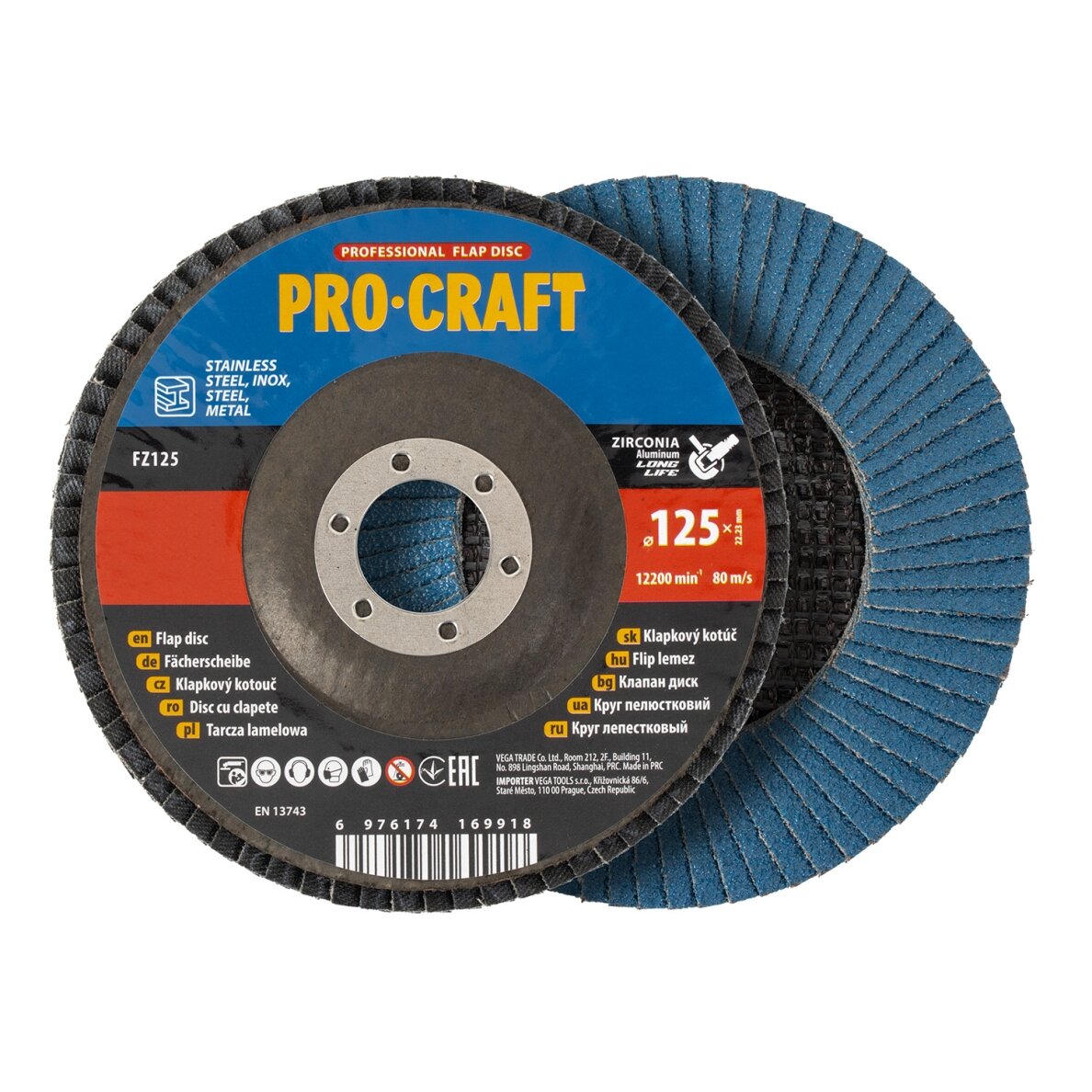 Lamelinis diskas „ProCraft FZ125P100T29” Lamelinis diskas „ProCraft FZ125P100T29”