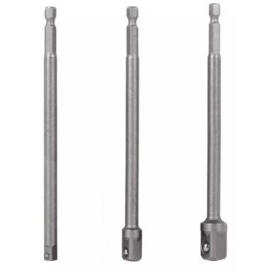 Laikiklių (prailgintų) rinkinys galvutėms iš 1/4" į 1/4", 3/8" & 1/2" Truper® Laikiklių (prailgintų) rinkinys galvutėms iš 1/4" į 1/4", 3/8" & 1/2" Truper®