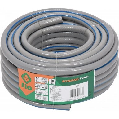 Laistymo žarna pilka STRONG Line, neužsilenkianti (-10 iki+60°C) Flo | d-3/4" 50m Laistymo žarna pilka STRONG Line, neužsilenkianti (-10 iki+60°C) Flo | d-3/4" 50m