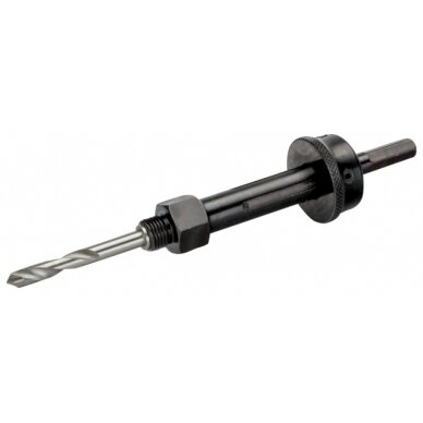 Laikiklis su išmetimu 14-30mm Bi-metalinėms karūnoms. Kotelis 8,5mm Laikiklis su išmetimu 14-30mm Bi-metalinėms karūnoms. Kotelis 8,5mm