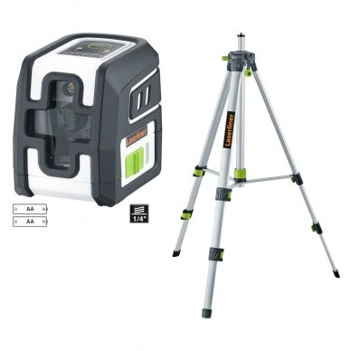 Lazerinis nivelyras Laserliner SmartCross-Laser GX 150cm Set, 036.734E, 40 m 1 Lazerinis nivelyras Laserliner SmartCross-Laser GX 150cm Set, 036.734E, 40 m 1