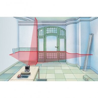 Lazerinis nivelyras Laserliner SmartCross-Laser X, 036.735E, 10 m 6 Lazerinis nivelyras Laserliner SmartCross-Laser X, 036.735E, 10 m 6
