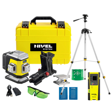 Lazerinis nivelyras Nivel System CL3B komplektas su SJJ-M1 EX+CLS-4 Lazerinis nivelyras Nivel System CL3B komplektas su SJJ-M1 EX+CLS-4