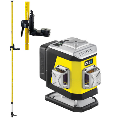 Lazerinis nivelyras Nivel System CL3B komplektas su stovu SJJ-M1 EX 1 Lazerinis nivelyras Nivel System CL3B komplektas su stovu SJJ-M1 EX 1