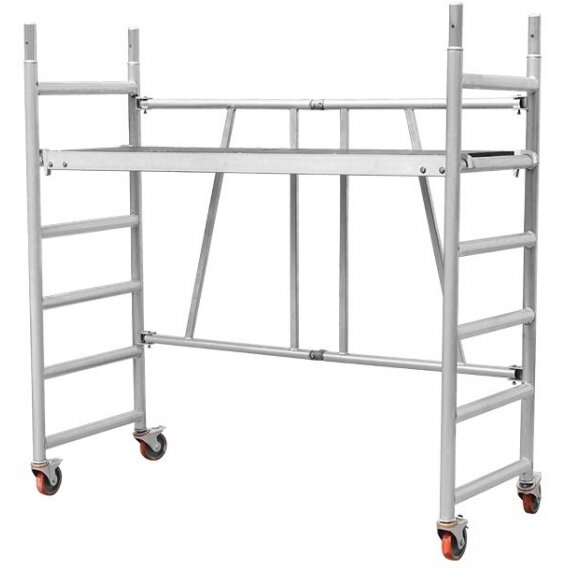 Lansi LS-1002 Aliuminiai pastoliai | 180x72.5x186cm; maks. aukštis pakopos 164.3cm; maks. 200 kg