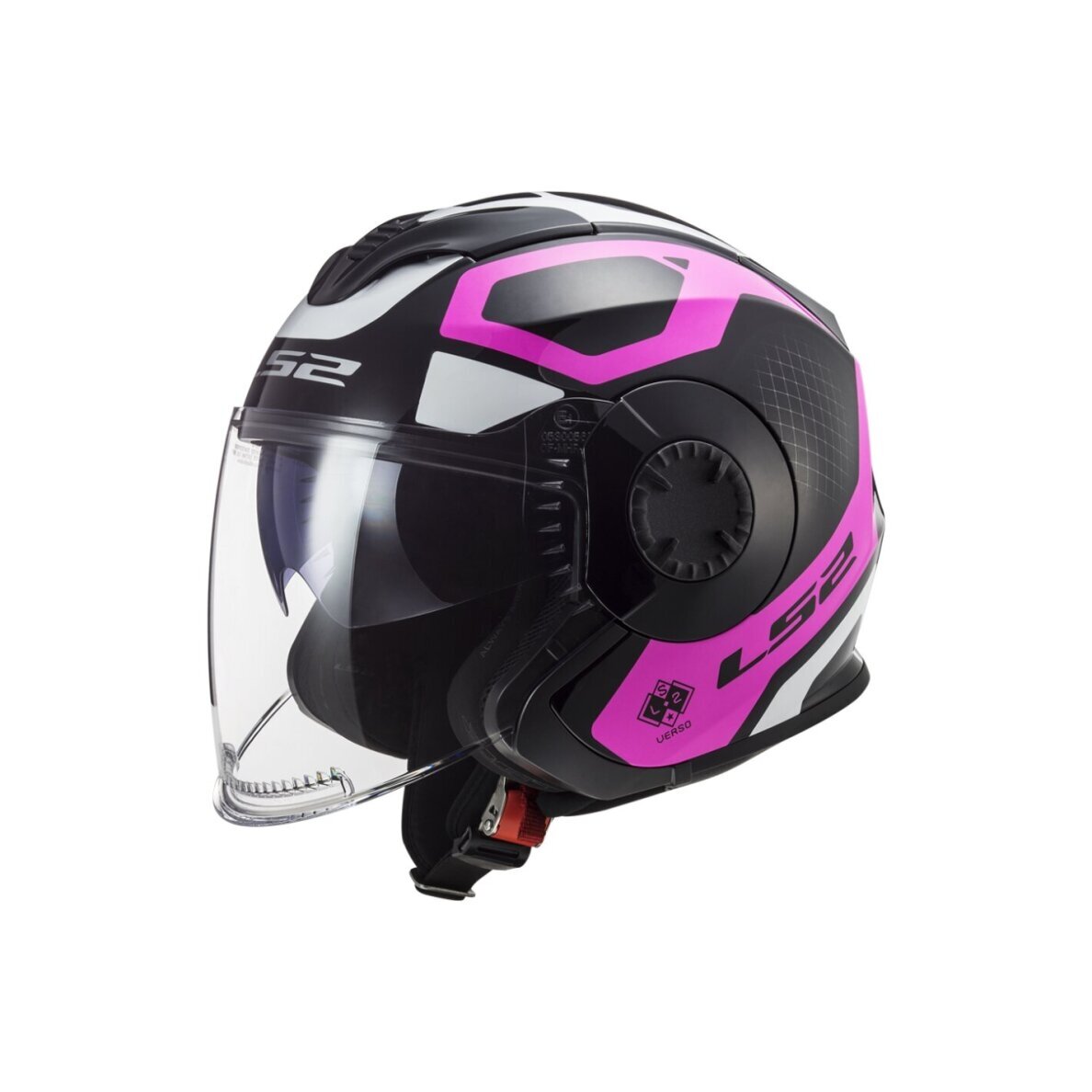 LS2 OF570 VERSO MARKER MATT BLACK VIOLET atviras šalmas LS2 OF570 VERSO MARKER MATT BLACK VIOLET atviras šalmas