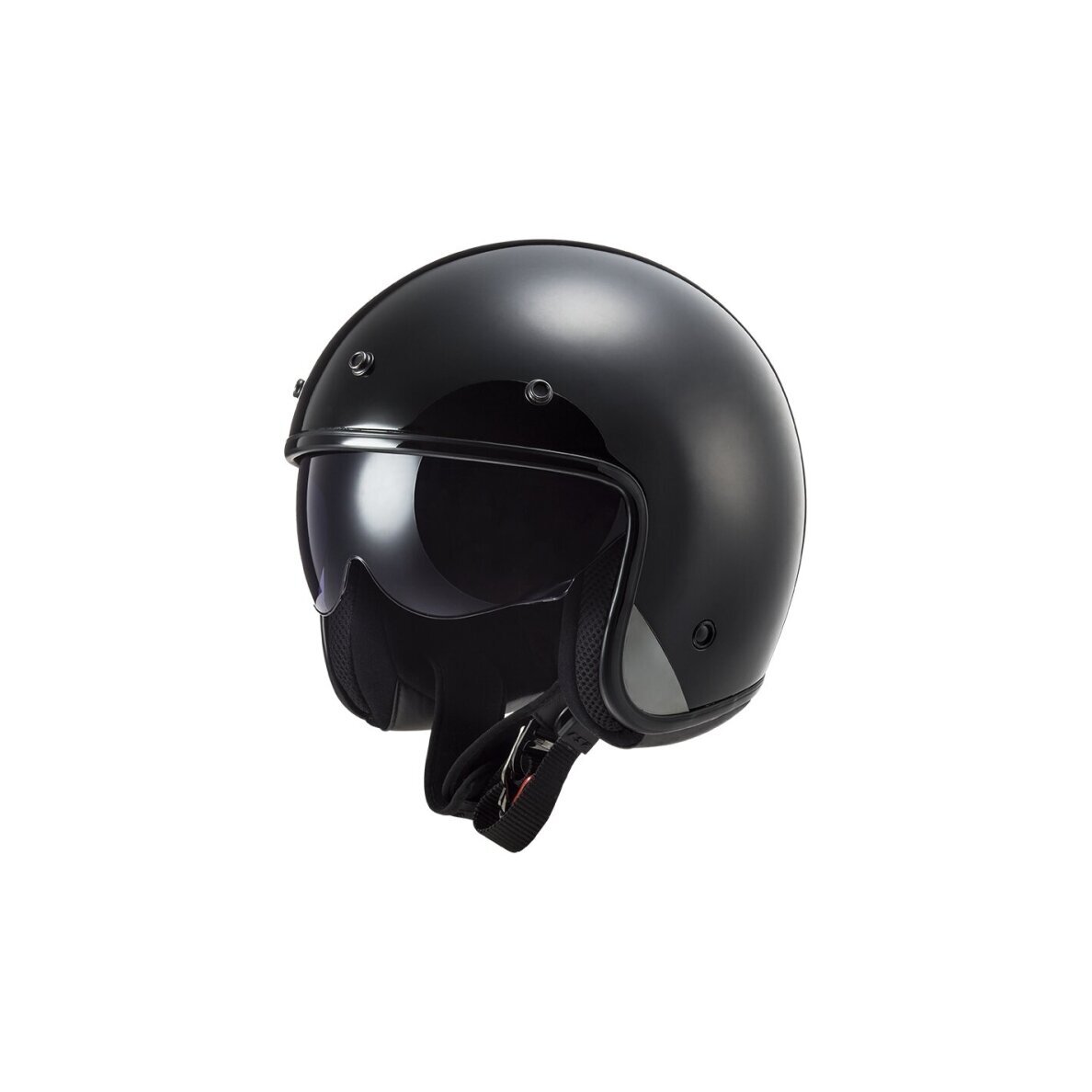 LS2 OF601 BOB SOLID MATT BLACK atviras šalmas