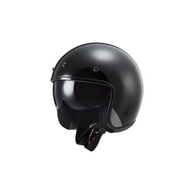 LS2 OF601 BOB SOLID MATT BLACK atviras šalmas