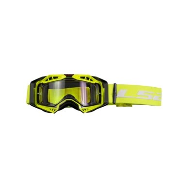 LS2 AURA ENDURO SERIES GOGGLE BLACK H-V YELLOW WITH CLEAR VISOR akiniai LS2 AURA ENDURO SERIES GOGGLE BLACK H-V YELLOW WITH CLEAR VISOR akiniai