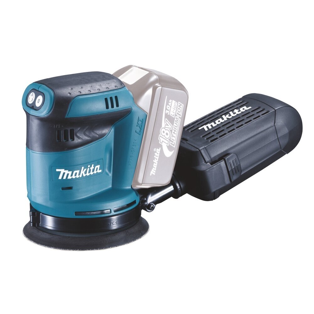 Akumuliatorinis ekscentrinis šlifuoklis Makita DBO180RT1J, 18V, 5,0Ah 1