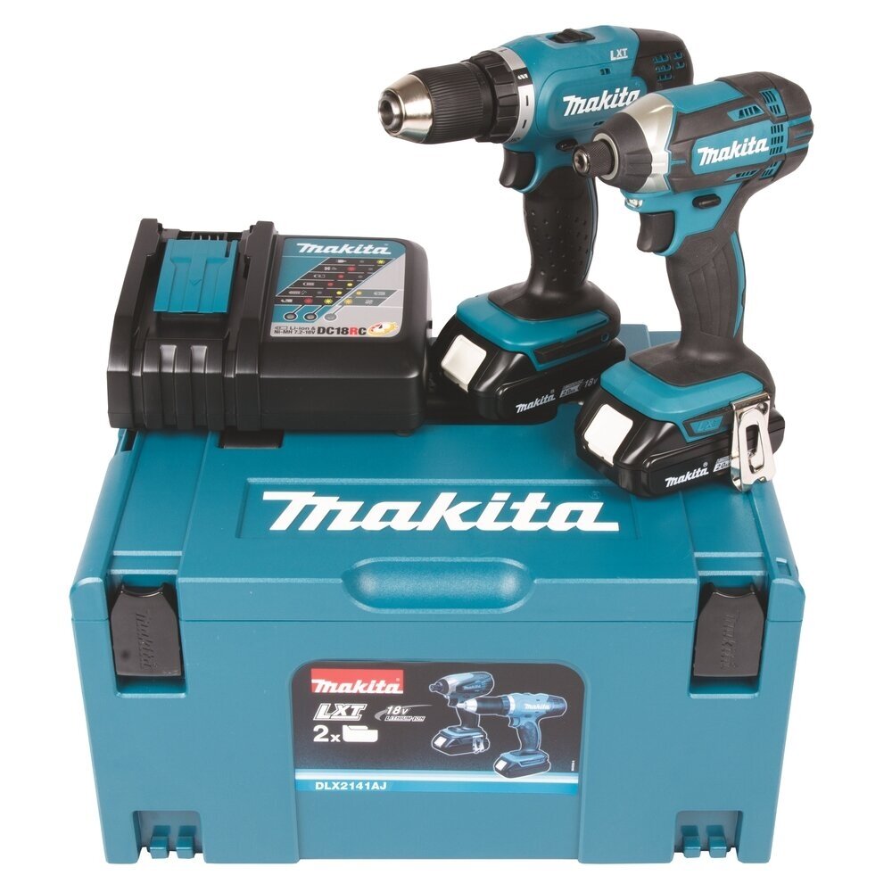 Makita DLX2141AJ Akumuliatorinių įrankių komplektas 18V