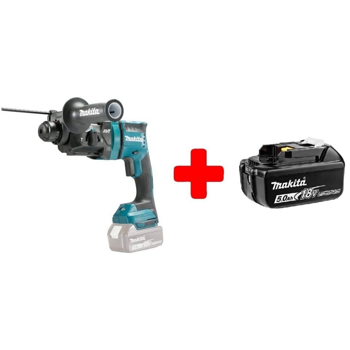 Makita DHR182T Akumuliatorinis perforatorius (18V Li-ion 1 x 5Ah akumuliatorius) Makita DHR182T Akumuliatorinis perforatorius (18V Li-ion 1 x 5Ah akumuliatorius)