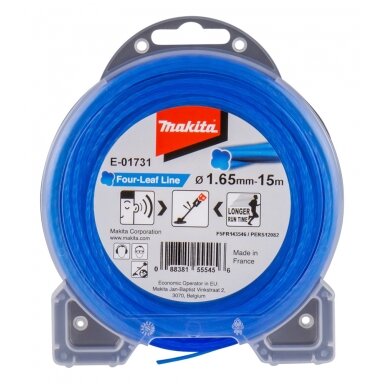 Makita 1,65MM X 15M Ovalinės spiralės valas Makita 1,65MM X 15M Ovalinės spiralės valas