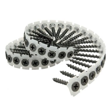 Makita 3.9x41mm GKP sraigtai metalui juostoje (1000vnt) F-32232 Makita 3.9x41mm GKP sraigtai metalui juostoje (1000vnt) F-32232