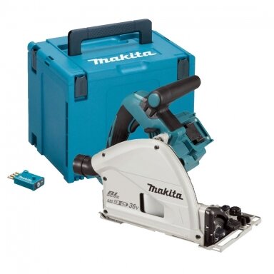 Makita DSP601ZJU Bluetooth® Akumuliatorinis įleidžiamas diskinis pjūklas (2x18V Li-ion Be akumuliatorių ir kroviklio) Makita DSP601ZJU Bluetooth® Akumuliatorinis įleidžiamas diskinis pjūklas (2x18V Li-ion Be akumuliatorių ir kroviklio)