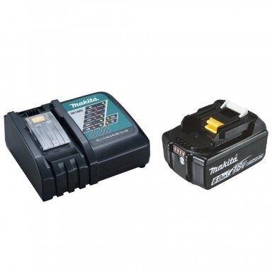 Makita Akumuliatorius 18V, BL1860B 6,0Ah ir greito krovimo kroviklis DC18RC (BL1860B + DC18RC) Makita Akumuliatorius 18V, BL1860B 6,0Ah ir greito krovimo kroviklis DC18RC (BL1860B + DC18RC)